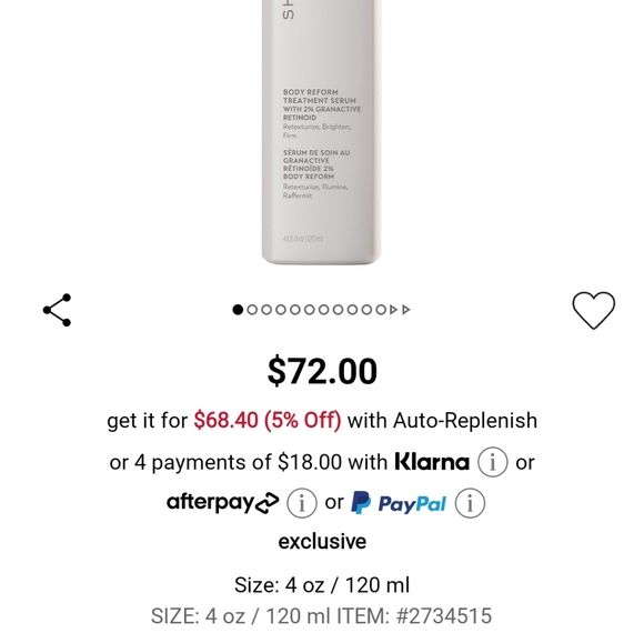 NIB SHANI DARDEN BODY REFORM TREATMENT SERUM - Picture 3 of 16